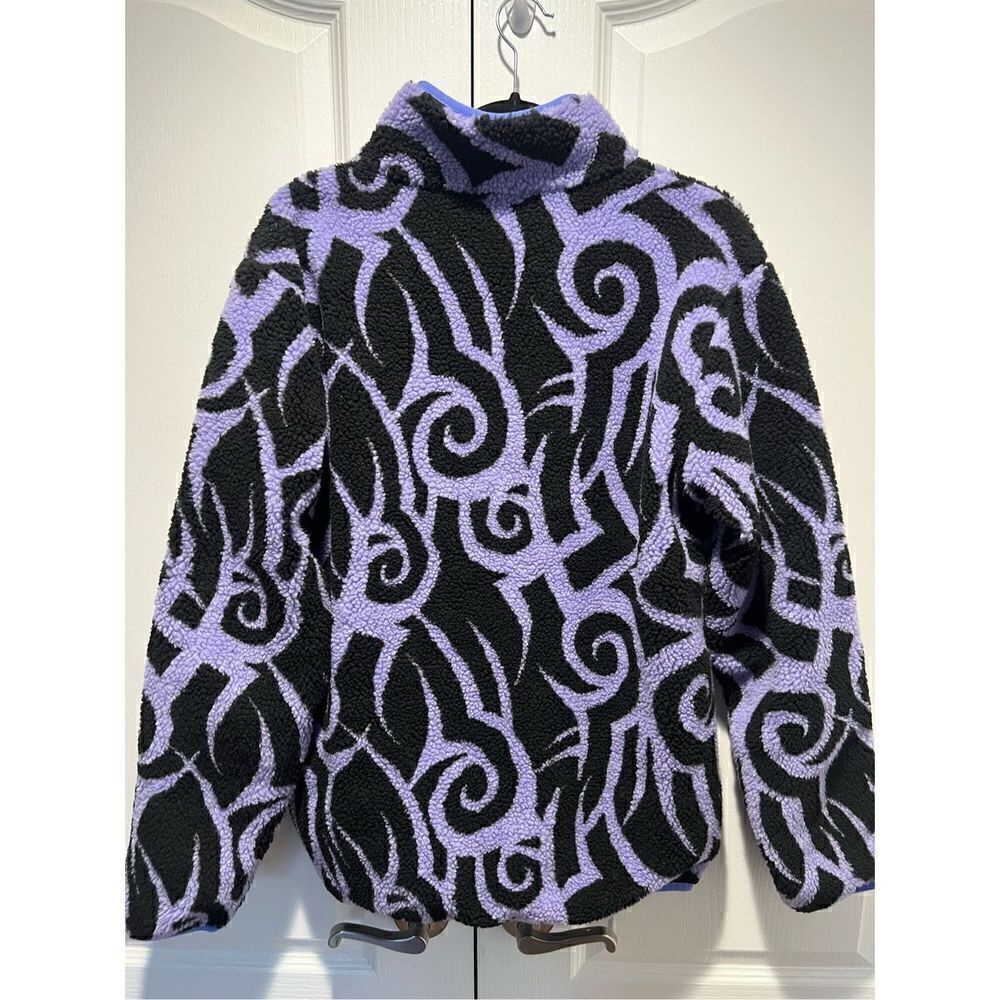 VIVID LIMITED TRIBAL SHERPA JACKET Color: Tribal Purple Size L - Picture 3 of 4